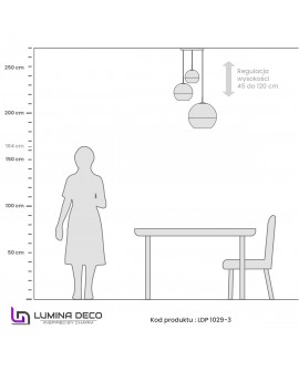 NOWOCZESNA LAMPA WISZĄCA CHROMOWANA VERONI TRIO