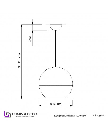 NOWOCZESNA LAMPA WISZĄCA CHROMOWANA VERONI D15