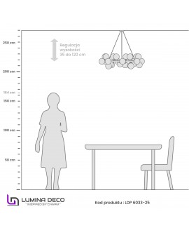 NOWOCZESNA LAMPA WISZĄCA CZARNO-ZŁOTA MARSIADA W25