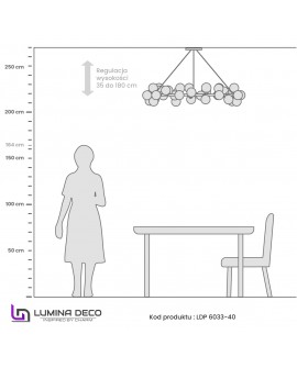 NOWOCZESNA LAMPA WISZĄCA ZŁOTA MARSIADA W40