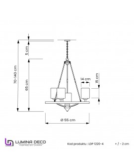 LAMPA WISZĄCA LOFT CHROMOWANA SANTINI W4