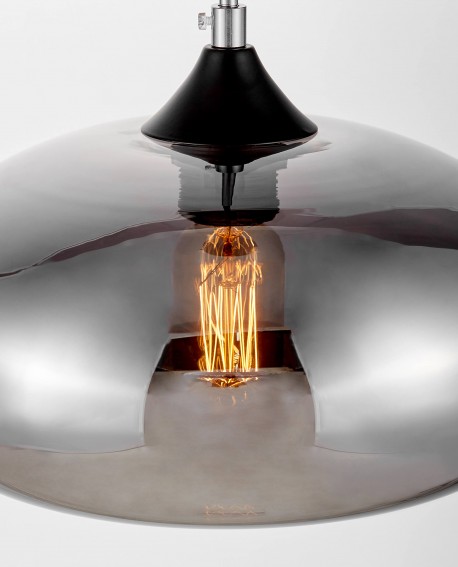 NOWOCZESNA LAMPA WISZĄCA SKANDYNAWSKA SZARA BROSSO D30