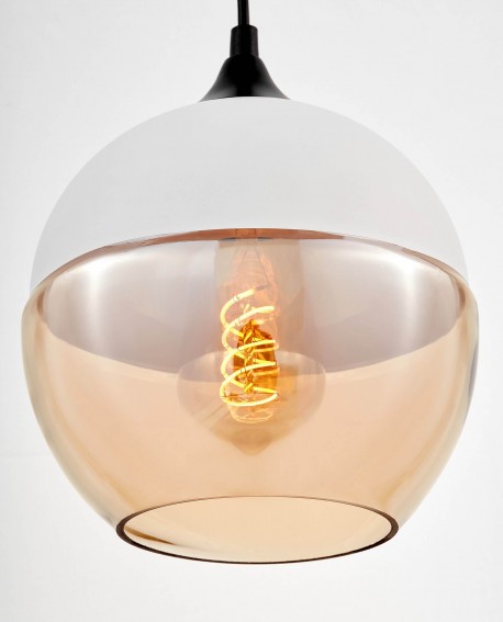 LAMPA WISZĄCA LOFT INDUSTRIALNA BIAŁA ALBION