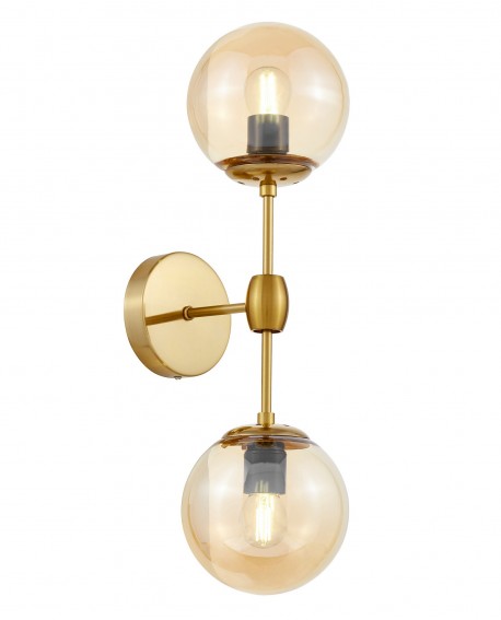 LAMPA ŚCIENNA KINKIET LOFTOWY MOSIĘŻNY ZODIAK W2