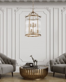 LAMPA WISZĄCA LOFT MOSIĘŻNA BOSTON W6