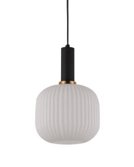 LAMPA WISZĄCA LOFT BIAŁO-CZARNA GATO