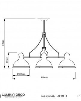 NOWOCZESNA LAMPA WISZĄCA INDUSTRIALNA BIAŁA ETTORE W3