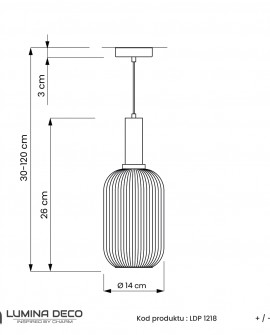 LAMPA WISZĄCA LOFT BIAŁA RICO