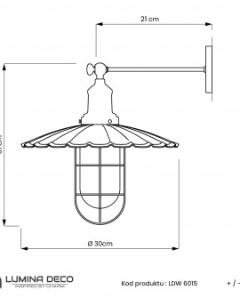 LAMPA ŚCIENNA KINKIET LOFTOWY STARE SREBRO LATARO