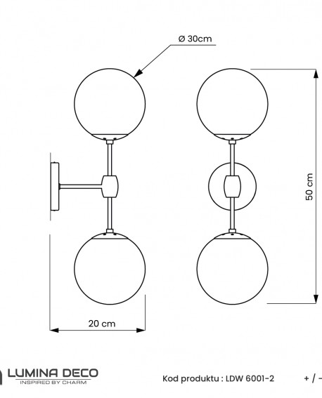 LAMPA ŚCIENNA KINKIET LOFTOWY MOSIĘŻNY ZODIAK W2