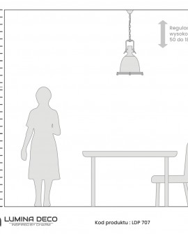 LAMPA WISZĄCA LOFT MOSIĘŻNA ALCANTARE