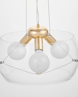 NOWOCZESNA LAMPA WISZĄCA GLOBO GOLD D40