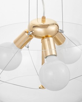 NOWOCZESNA LAMPA WISZĄCA GLOBO GOLD D40