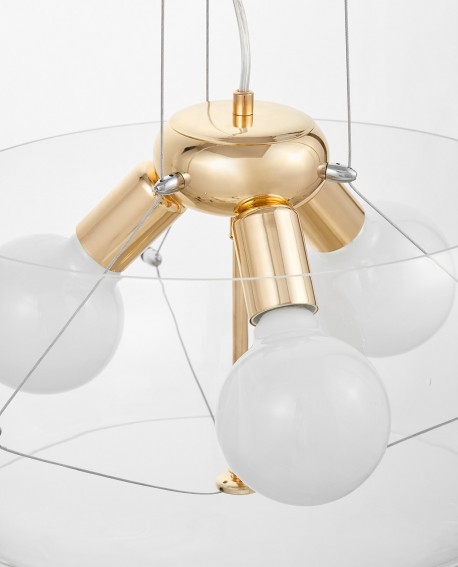 NOWOCZESNA LAMPA WISZĄCA GLOBO GOLD D40