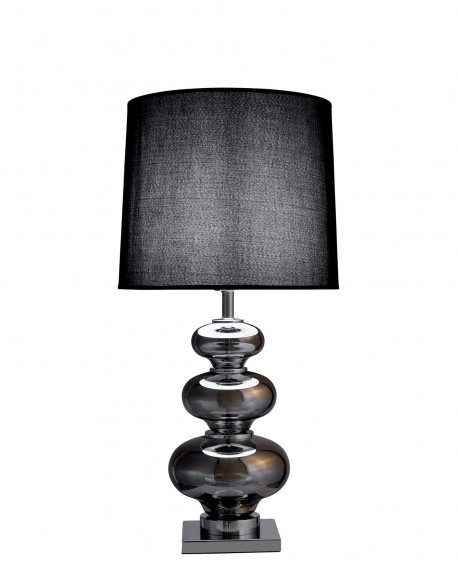 LAMPA NOCNA CZARNO-SREBRNA BRISTON