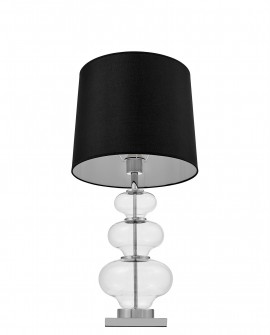 LAMPA NOCNA GLAMOUR CZARNA BRISTON