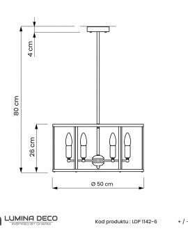 LAMPA WISZĄCA LOFT CZARNO-MOSIĘŻNA LORTON W6