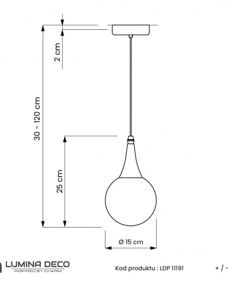 LAMPA WISZĄCA LOFT CZARNA ROCHERRO