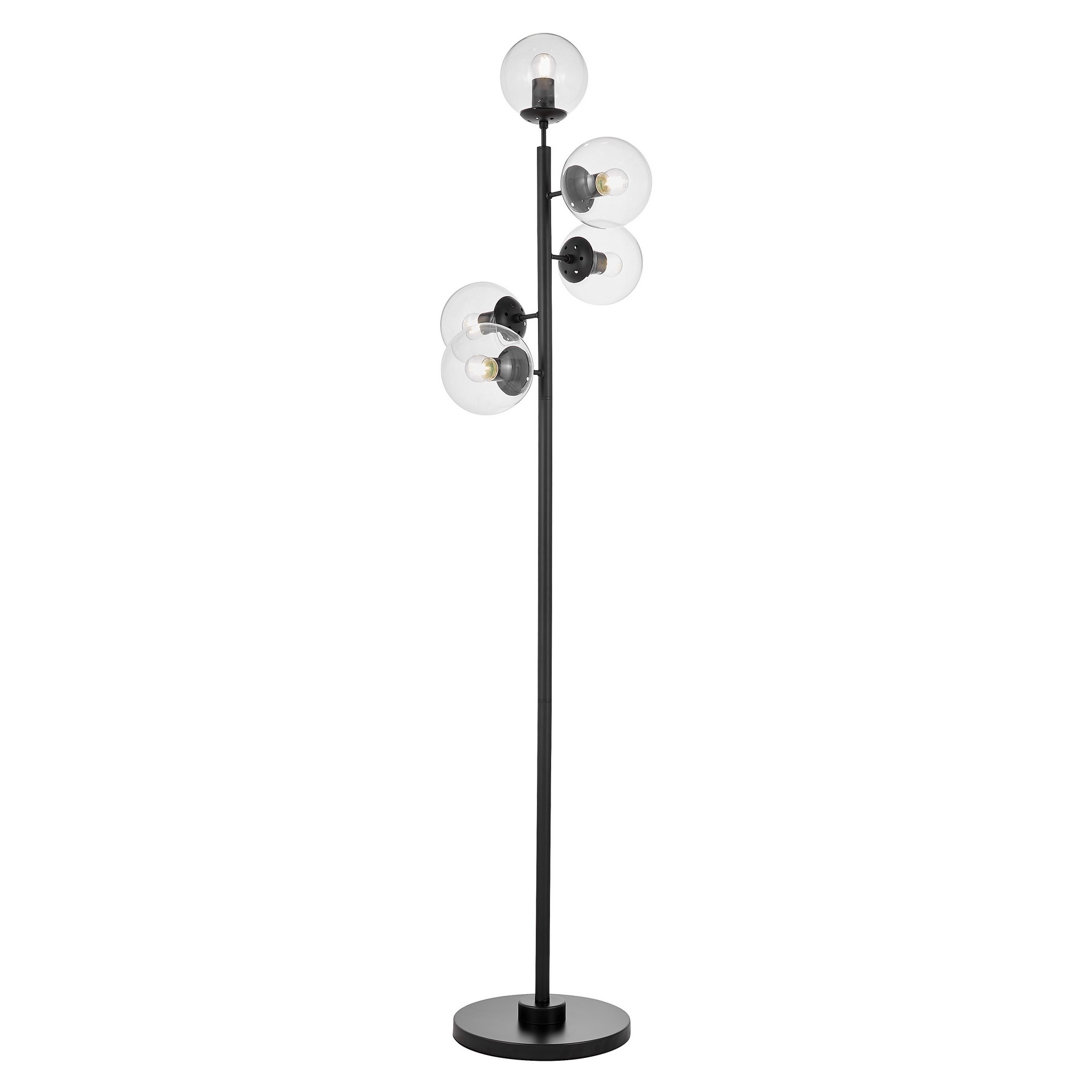 Lampa stojąca podłogowa czarna CEREDO W5 we wnętrzu