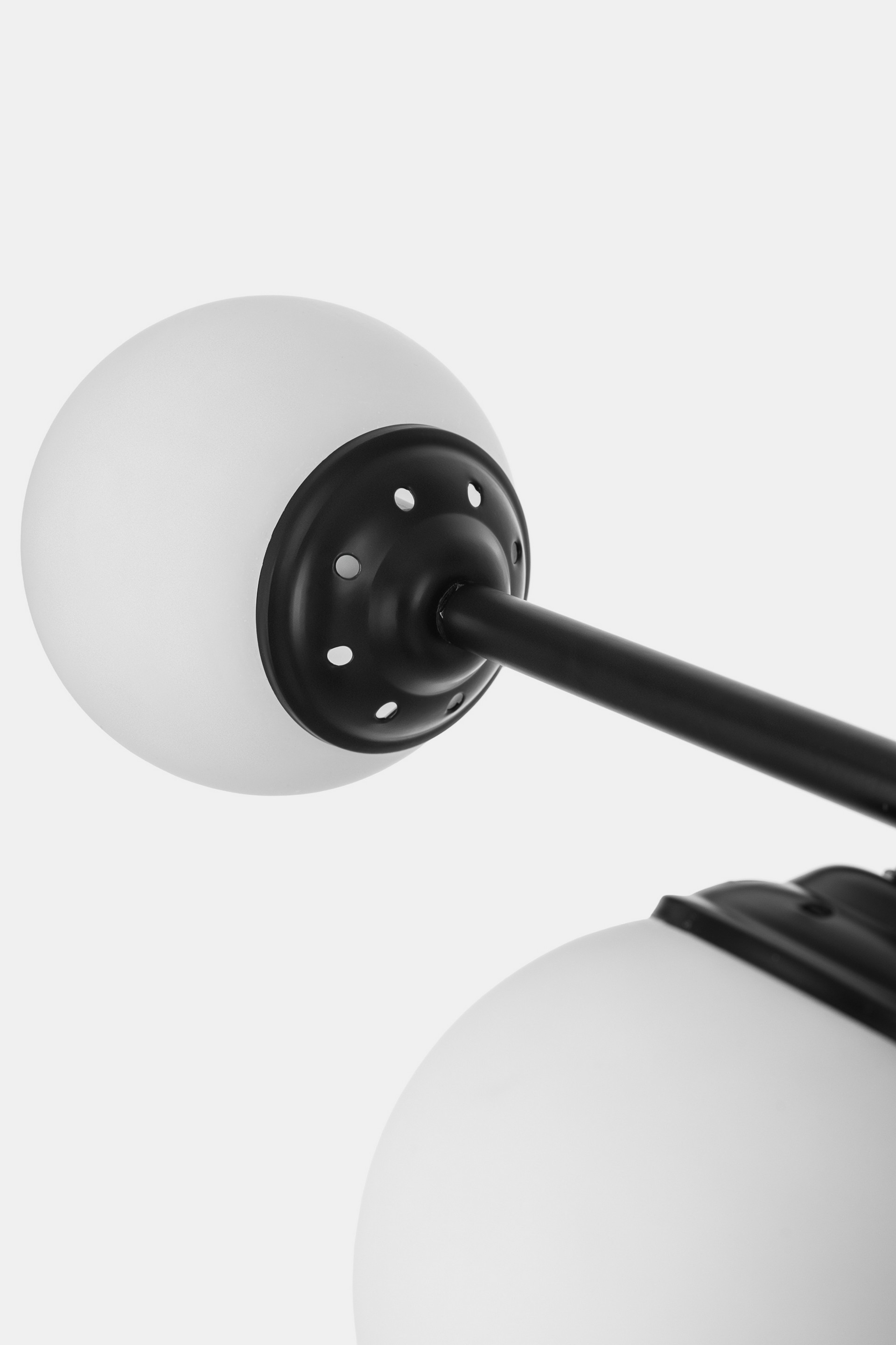 Nowoczesna lampa wisząca czarna FINO W4 - wymiary