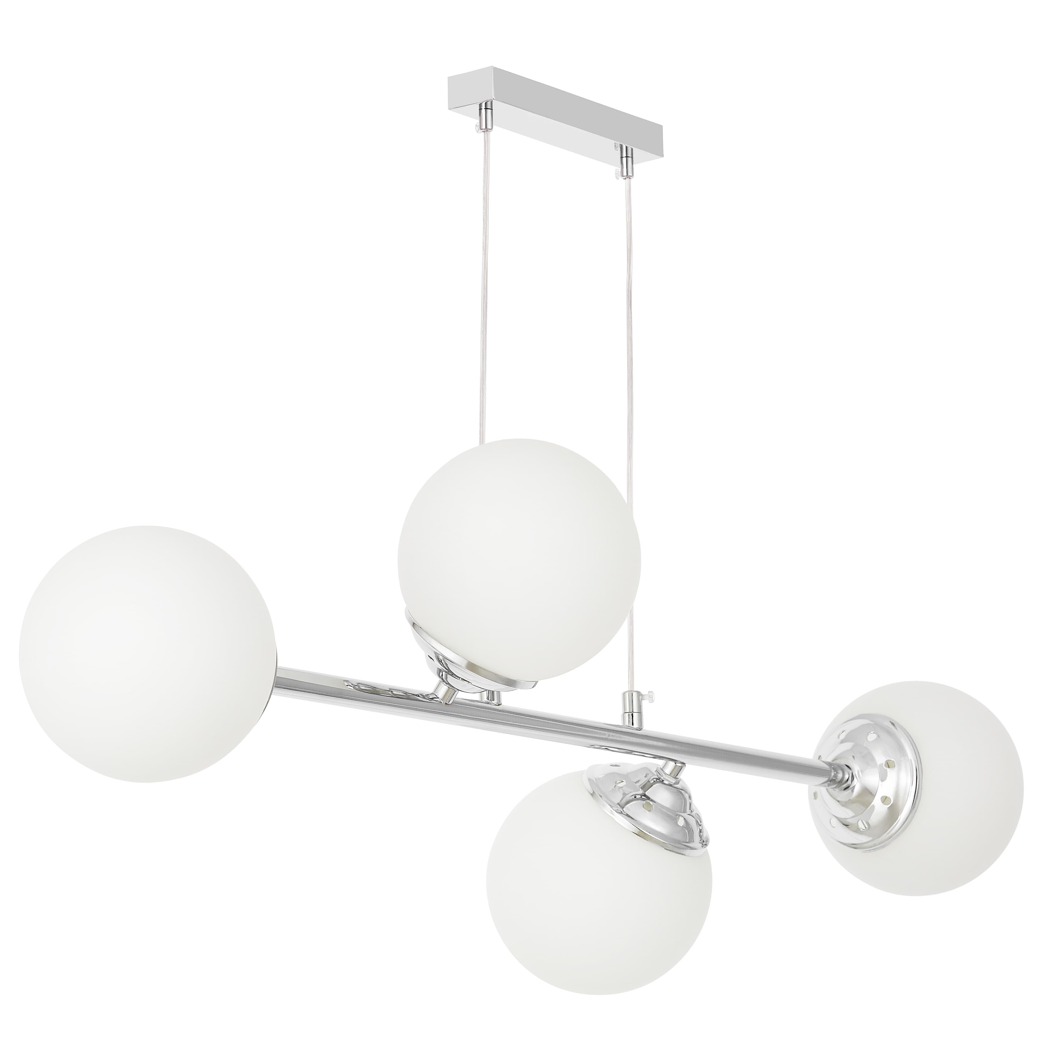 Nowoczesna lampa wisząca chromowana FINO W4 - wymiary