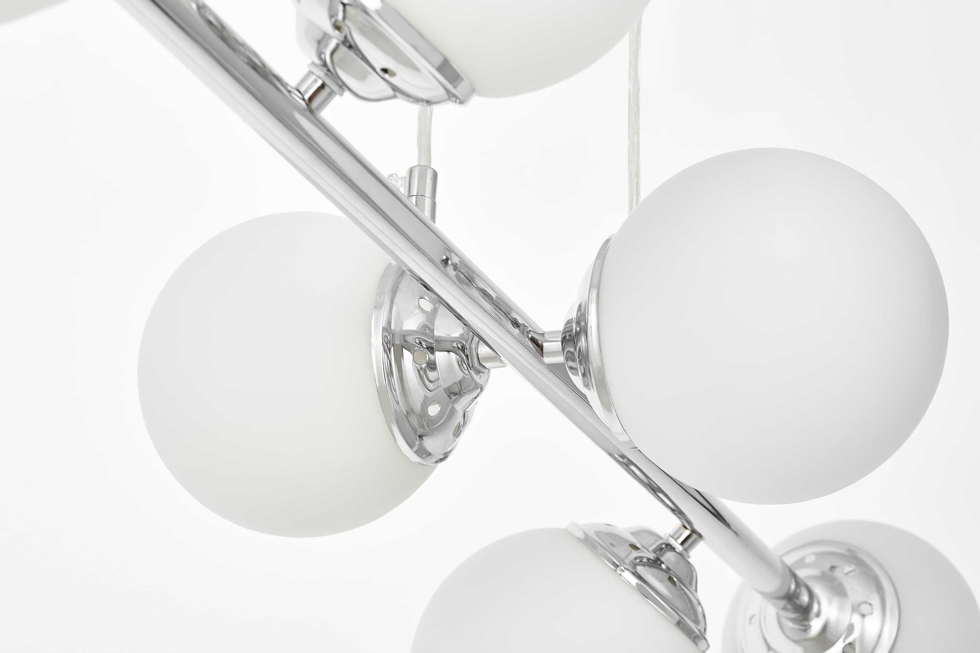 Nowoczesna lampa wisząca chromowana FINO W6 - wymiary