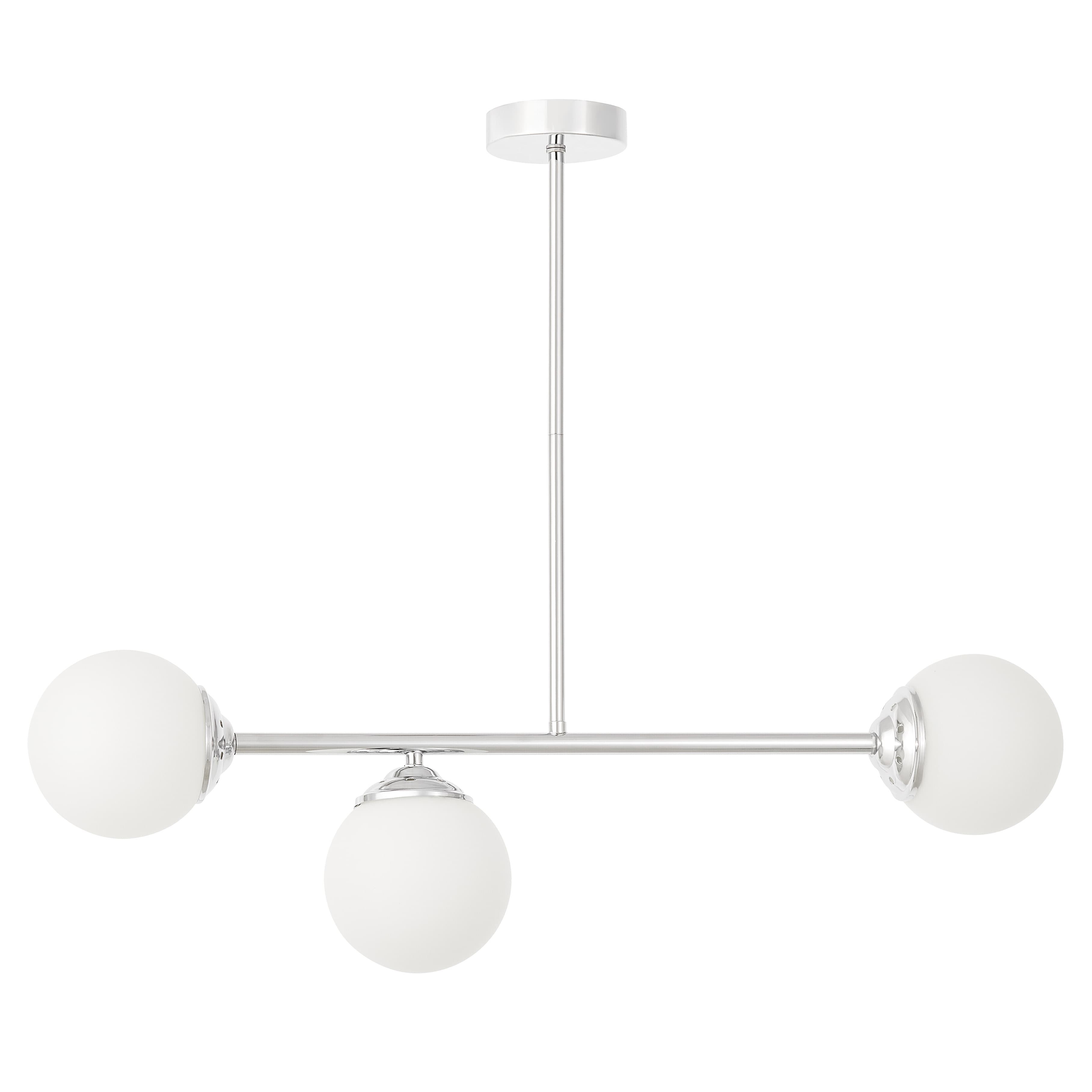 Nowoczesna lampa sufitowa wisząca chromowana FINO W3