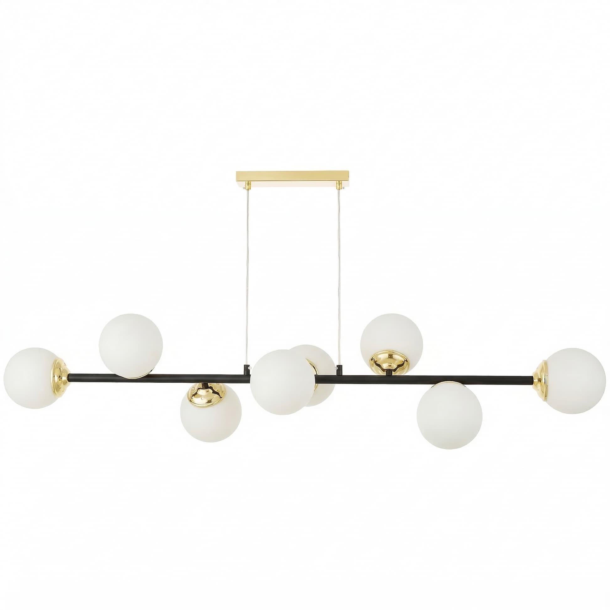 NOWOCZESNA LAMPA WISZĄCA CZARNO-ZŁOTA FINO W8