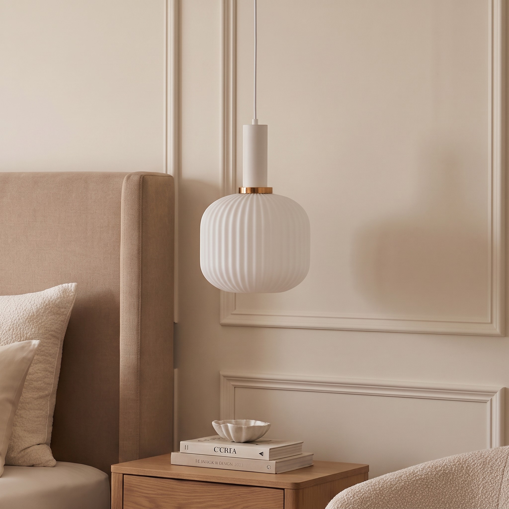 LAMPA WISZĄCA LOFT BIAŁA GATO w aranżacji