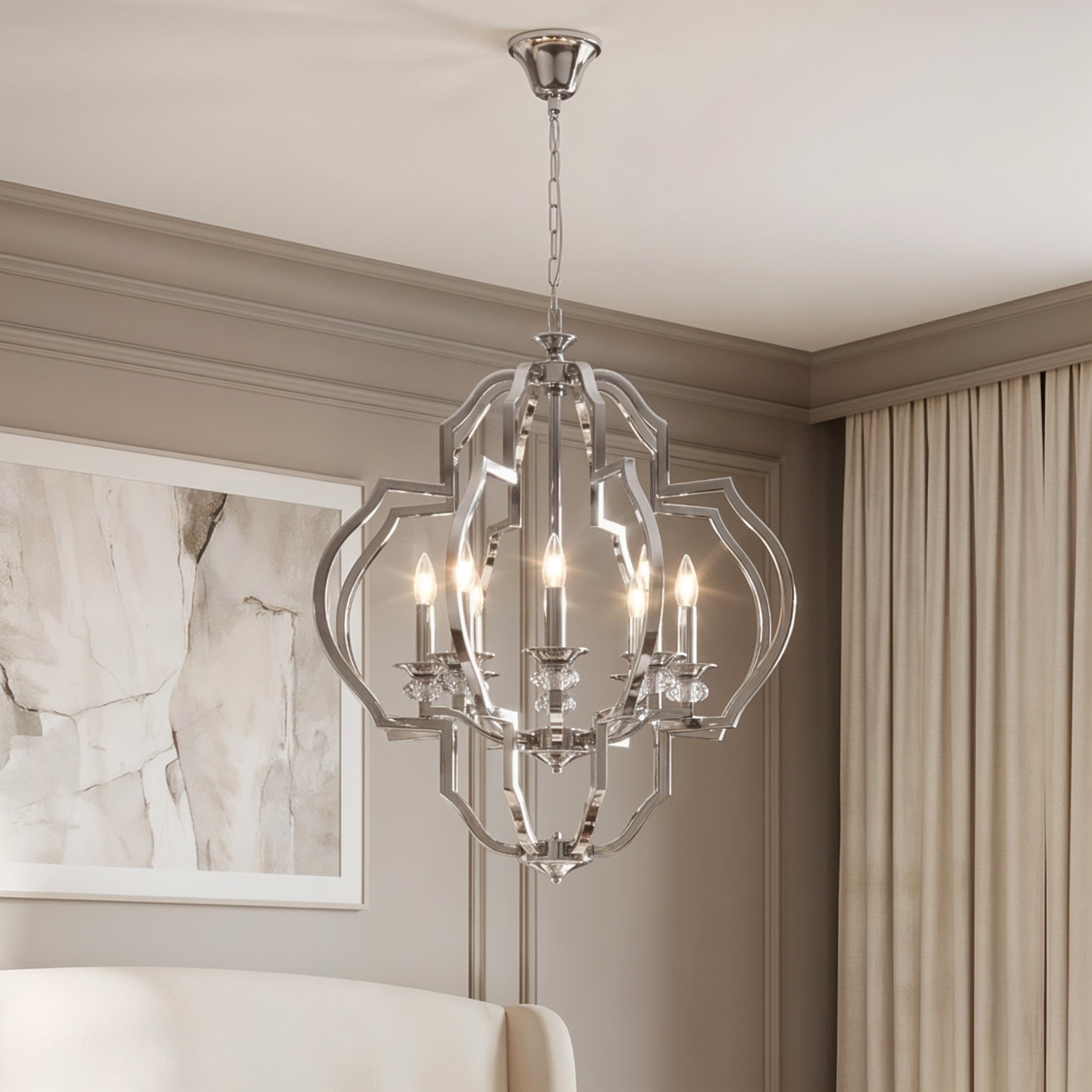 Lampa wisząca CESARO W8 we wnętrzu
