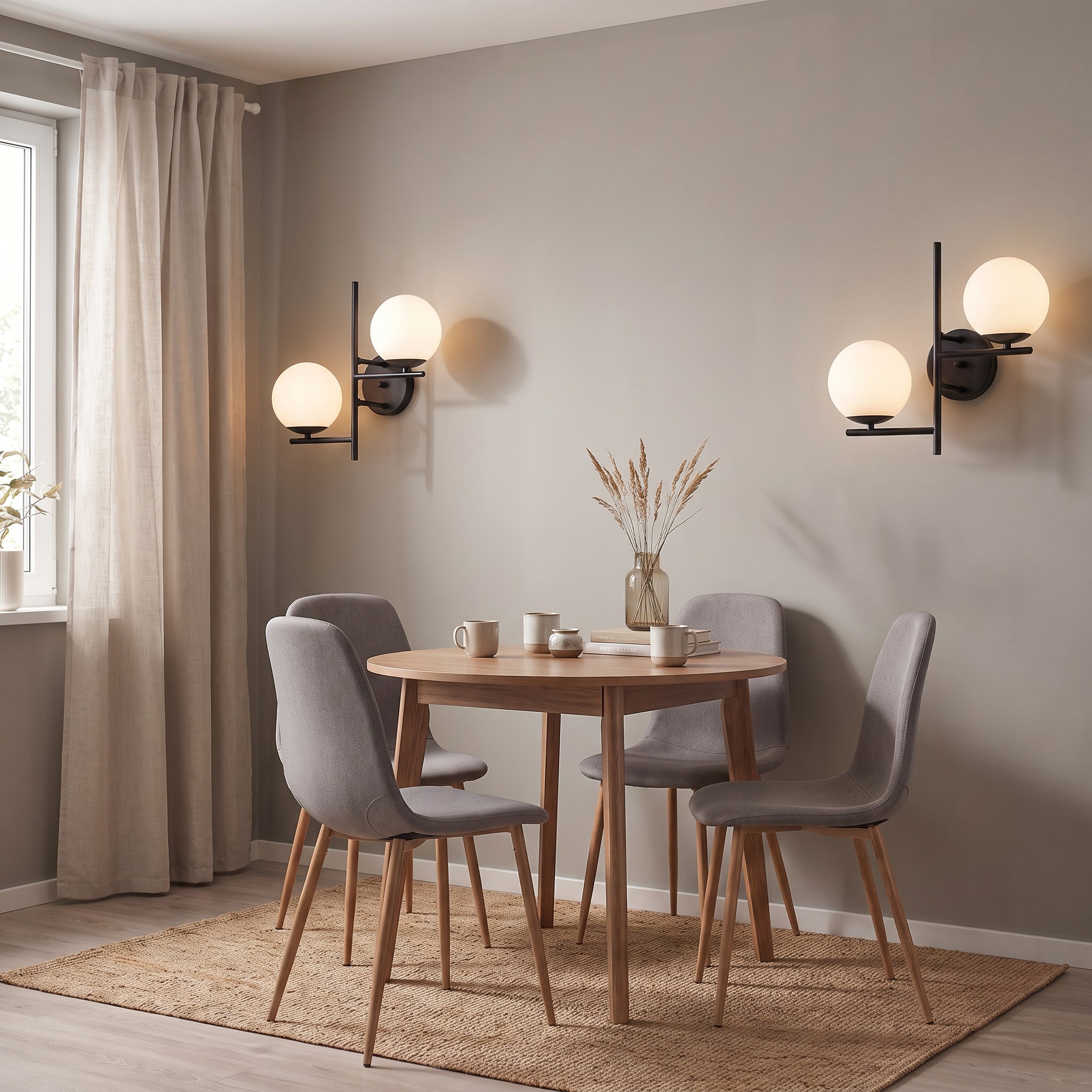 LAMPA ŚCIENNA KINKIET NOWOCZESNY CZARNY LEDO W2 w aranżacji