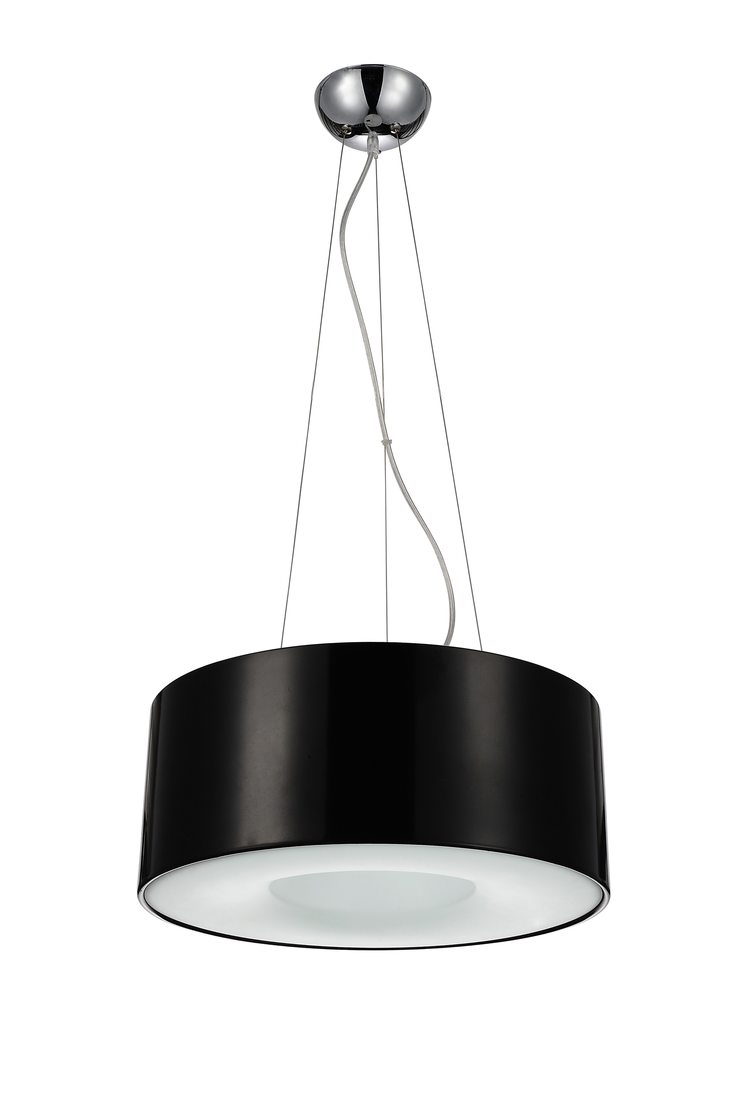 LAMPA WISZĄCA CZARNA GLOBUS