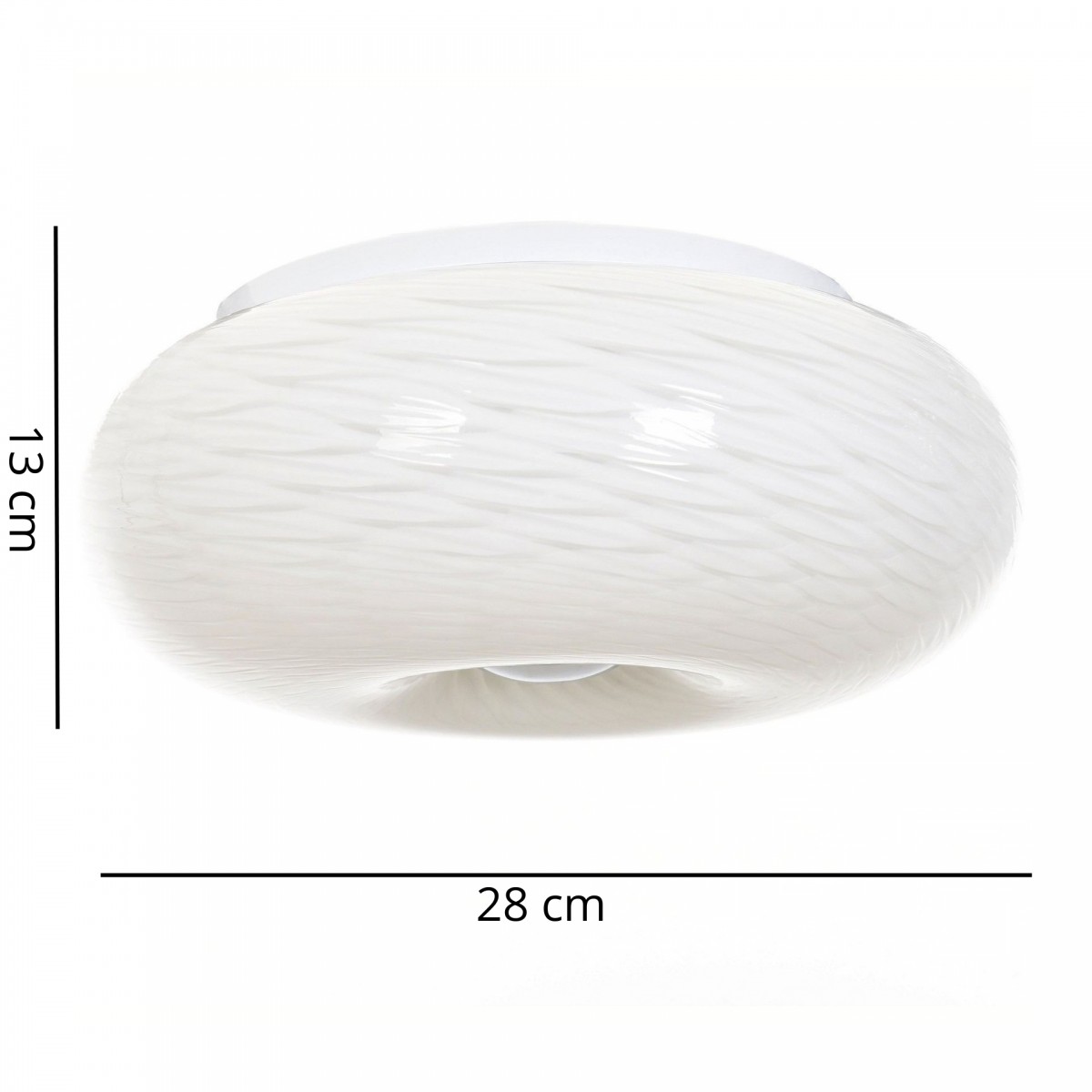 NOWOCZESNA LAMPA SUFITOWA PLAFON EVIANTE D28 - wymiary